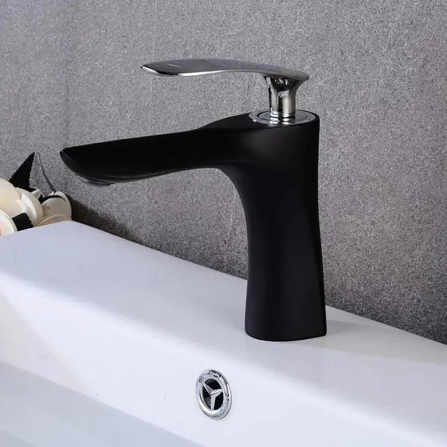 Basin Faucet, Sanitary Brass, Black, OD/2024