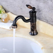 Basin Faucet, Sanitary Brass, Black, WZY/313