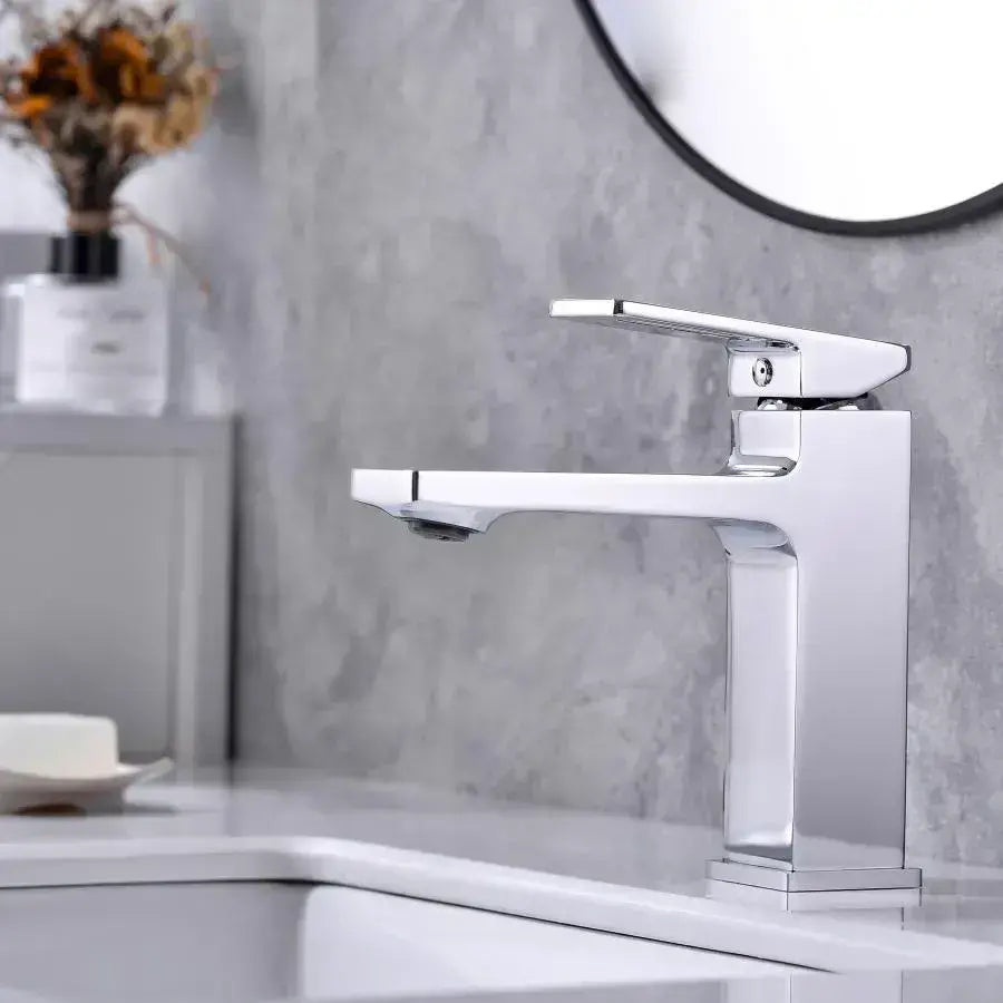 Basin Faucet, Sanitary Brass, Satin, 9807