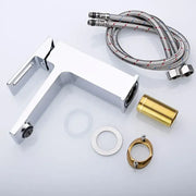 Basin Faucet, Sanitary Brass, Satin, 9807