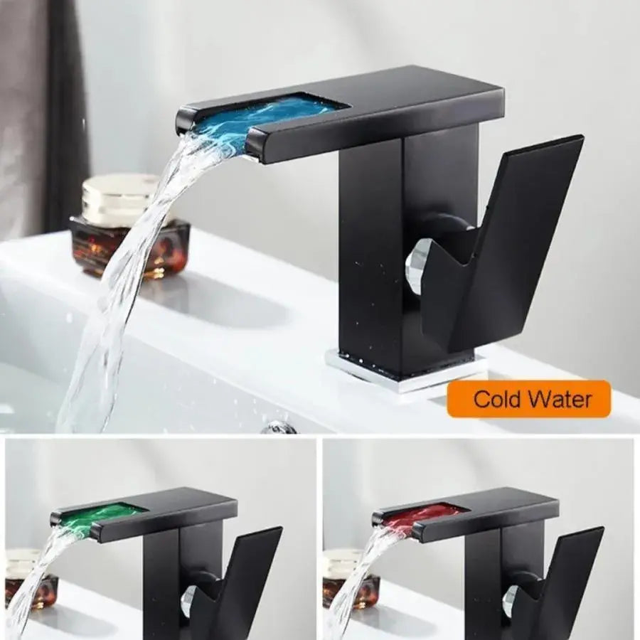 Basin Faucet, Alloy, Black, OD3009