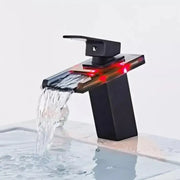 Basin Mixer, Alloy and Glass, Black, OD3007