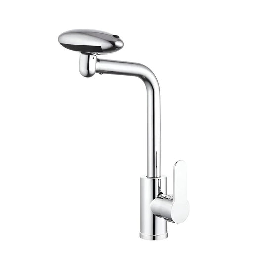 Basin Faucet Ceramic Cartridge Rotary Spout Shiny Chrome Connections Included EC02 Bathroom Faucets Default Title Alessandro Design