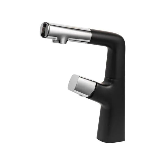 Washbasin faucet with pull-out shower, sanitary brass, chrome and black, MP016H/C Bathroom faucets Default Title Alessandro Design
