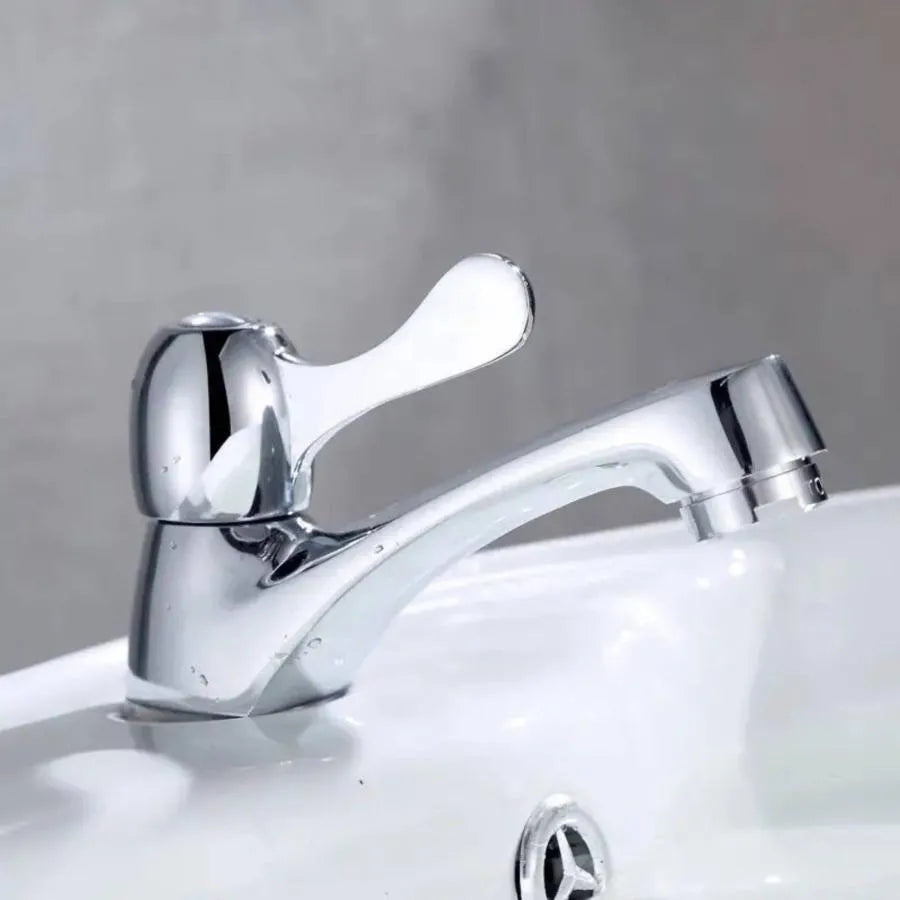 Cold Water Butterfly Basin Faucet Chrome
