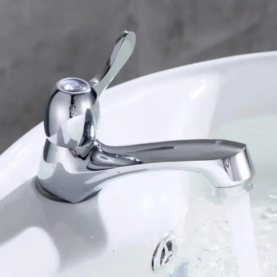 Cold Water Butterfly Basin Faucet Chrome