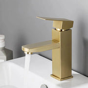 Gold Stainless Steel Basin Faucet ZY1007