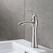 Basin Mixer, SUS304 Stainless Steel, Satin Finish, MP016