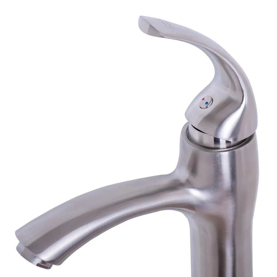 Basin Mixer, SUS304 Stainless Steel, Satin Finish, MP016