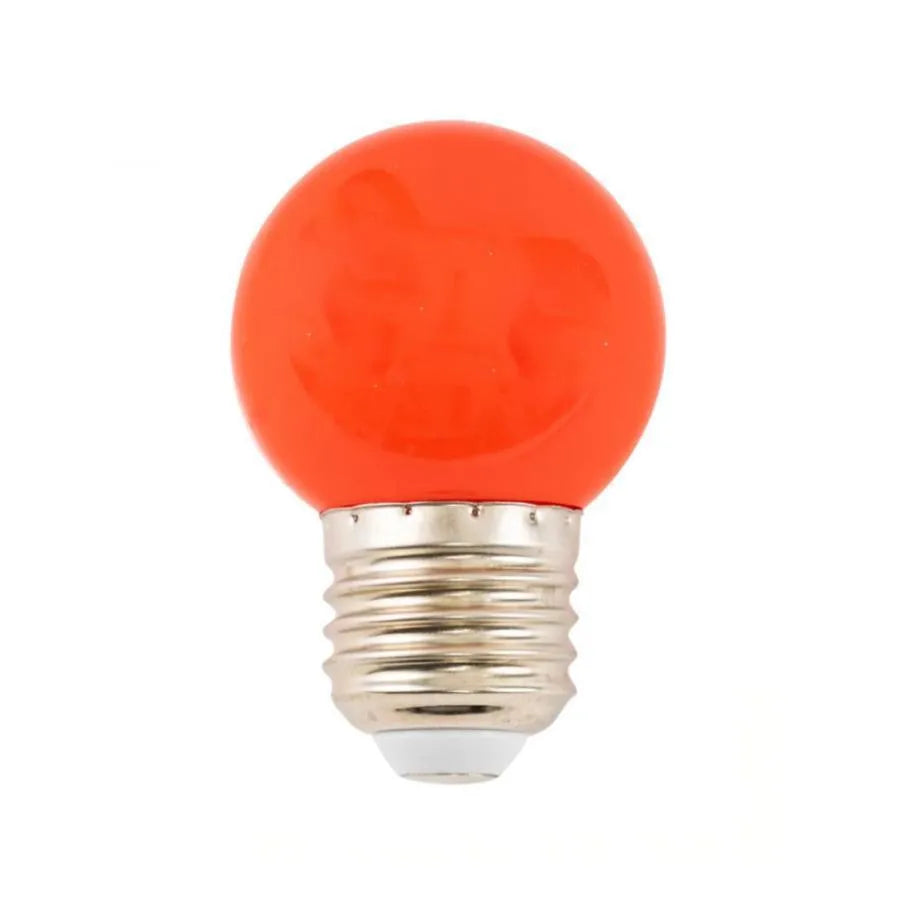 LED bulb, E27, 2W, Red