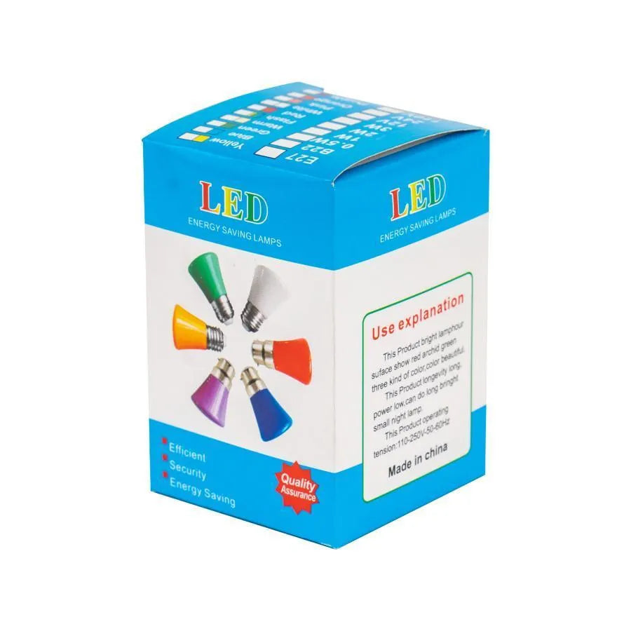 LED bulb, E27, 2W, Green