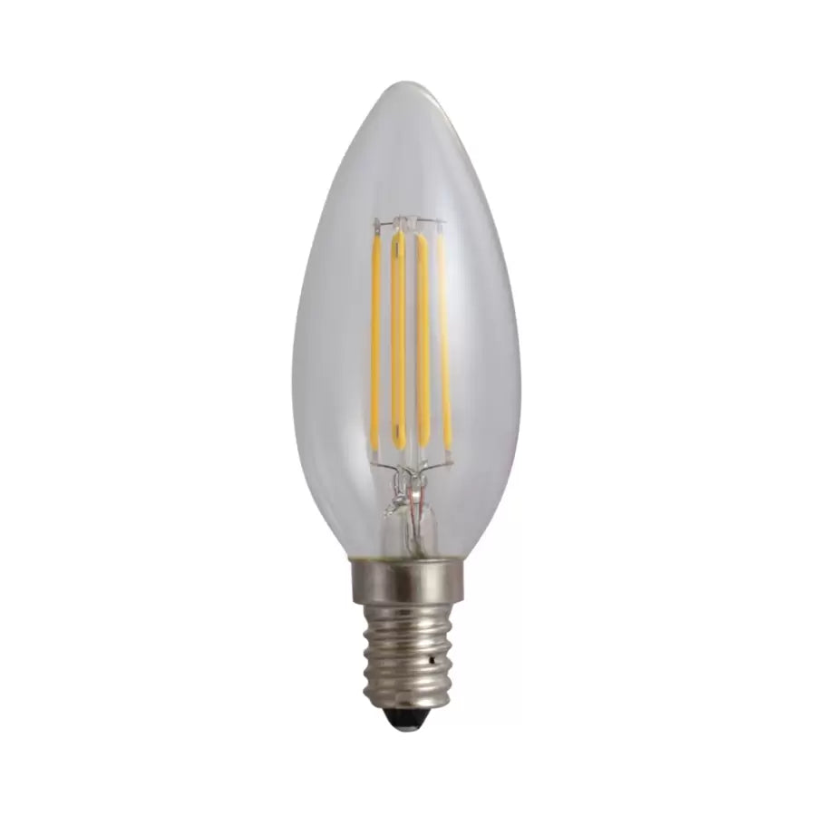 LED Filament Candle Bulb E14 4W=45W 4000K