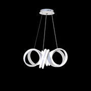 INFINITY Twist LED Pendant Chandelier with Remote Control, 180W, Adjustable Height, Cold/Warm/Neutral Light, Dimmable, White