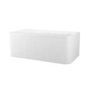 Freestanding Bathtub, Oval, Acrylic, White, 150×72×56 Cm