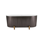 Freestanding Bathtub, Oval, Acrylic, Bright Grey, 170×78×70 Cm