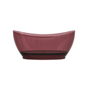 Freestanding bathtub, Oval, Burgundy Red, Resin, 170x78x67cm