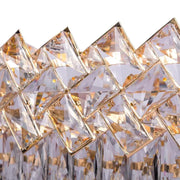 WINDSOR Regalis Crystal Chandelier 10x E27, Diameter 85cm, Shiny Gold, Adjustable Height 