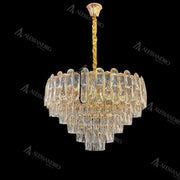Bamsi Crystal Chandelier 10x E27 Diameter 60cm Gold 