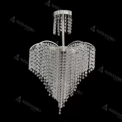 Baylor Crystal Chandelier 4x E27 Diameter 44cm Silver 