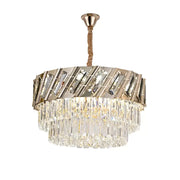 Boston Crystal Chandelier 8x E27 Gold