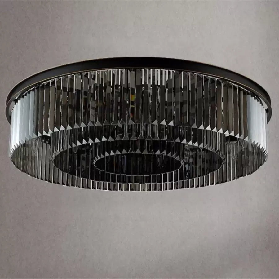 Brady Crystal Chandelier 12x E14 Black 