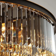 Brady Crystal Chandelier 12x E14 Black 