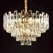 Calvin Crystal Chandelier 11x E14 Diameter 55cm Gold 
