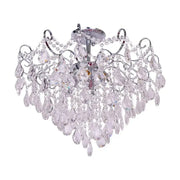 Carson Crystal Chandelier 6x E27 Silver 