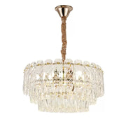 Crystal Chandelier Chase 6x E27 Gold