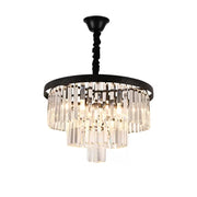 Fletcher Crystal Chandelier 5x E27 Black