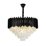 Franco Crystal Chandelier 8x E27 Black