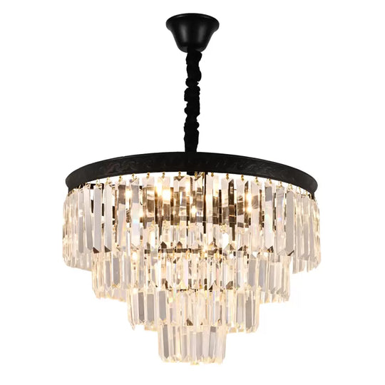 Crystal Candelabra Frank 10x E27 Black Crystal Candelabra Default Title Alessandro Design