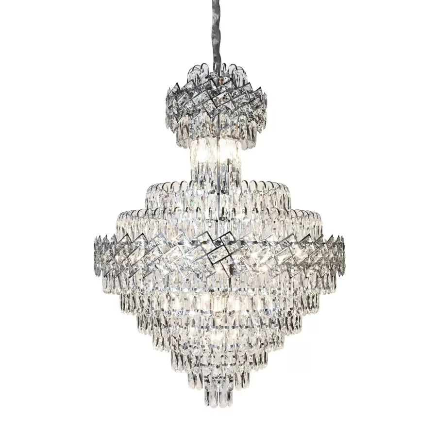 Joel Crystal Chandelier 22x E27 Silver