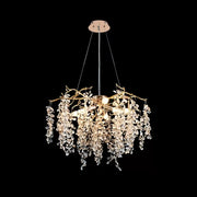 Johnathan Crystal Chandelier 6x E14 Gold