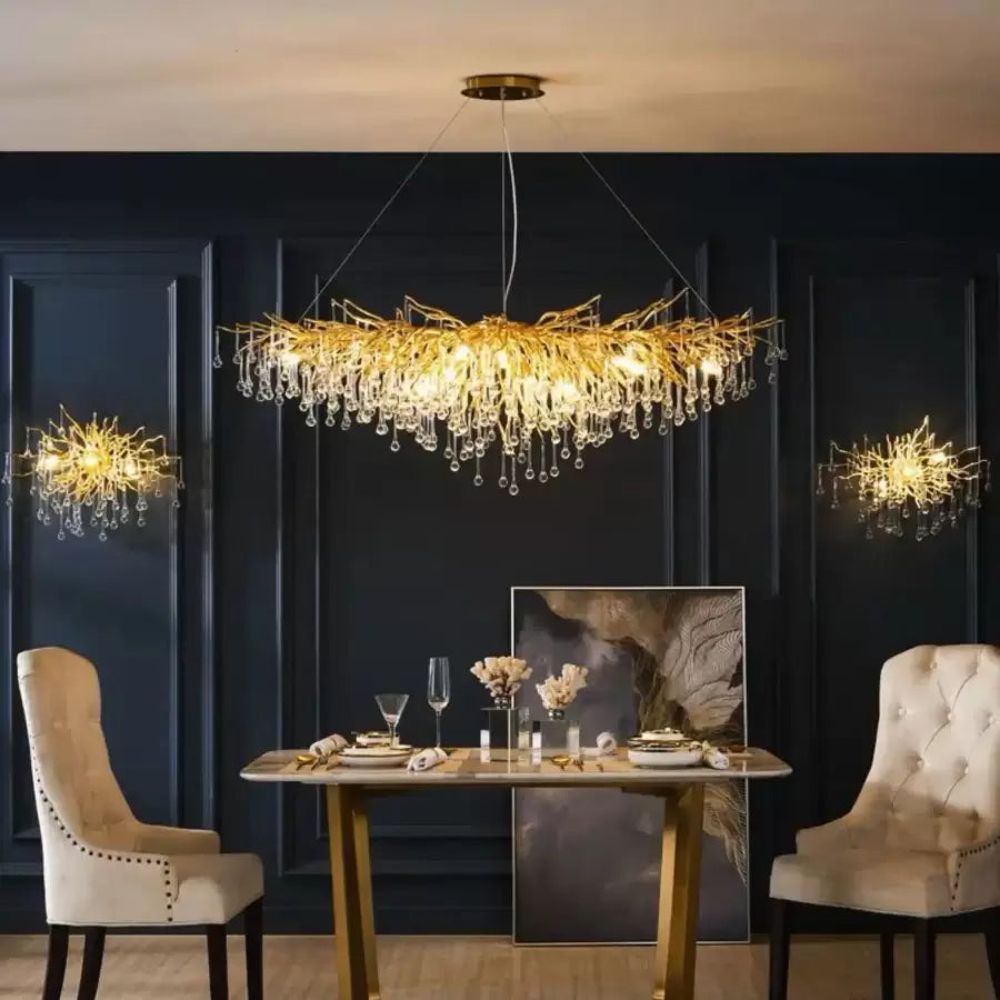 Kaiser Crystal Chandelier 13x G9 Diameter 120cm Gold