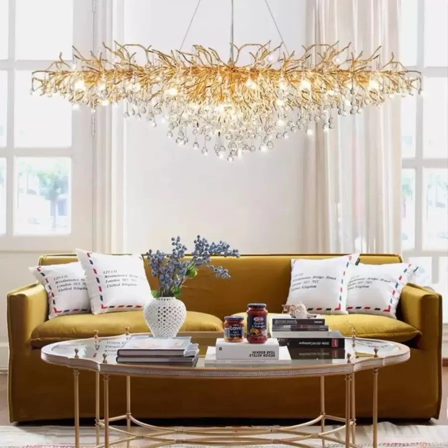 Kaiser Crystal Chandelier 13x G9 Diameter 120cm Gold