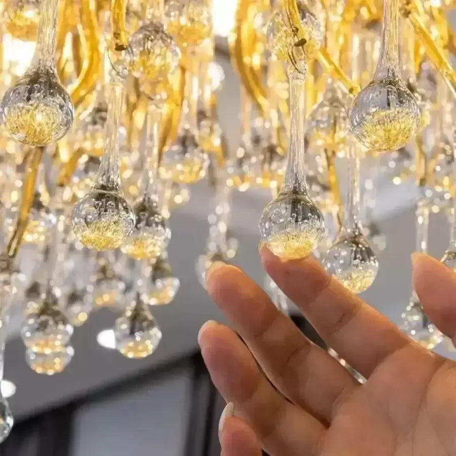 Kaiser Crystal Chandelier 13x G9 Diameter 120cm Gold