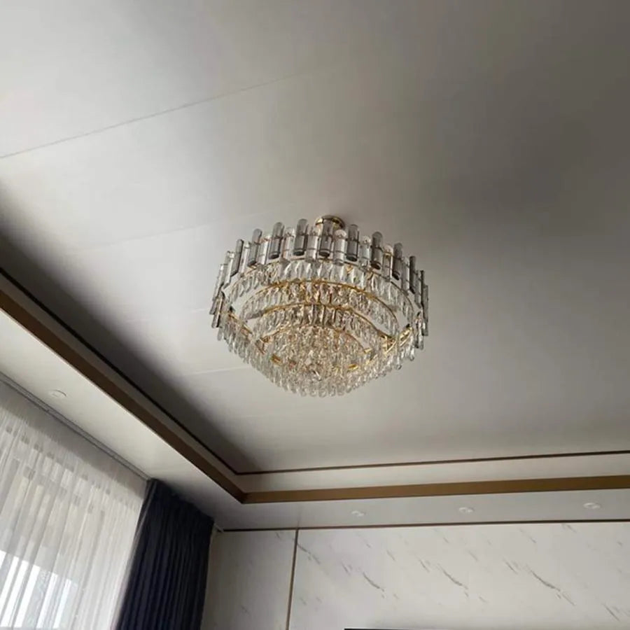 Kaison Crystal Chandelier 16xE14 Gold 