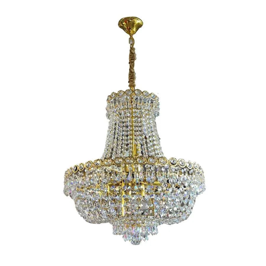 Kassian Crystal Chandelier 11x E14 Gold 