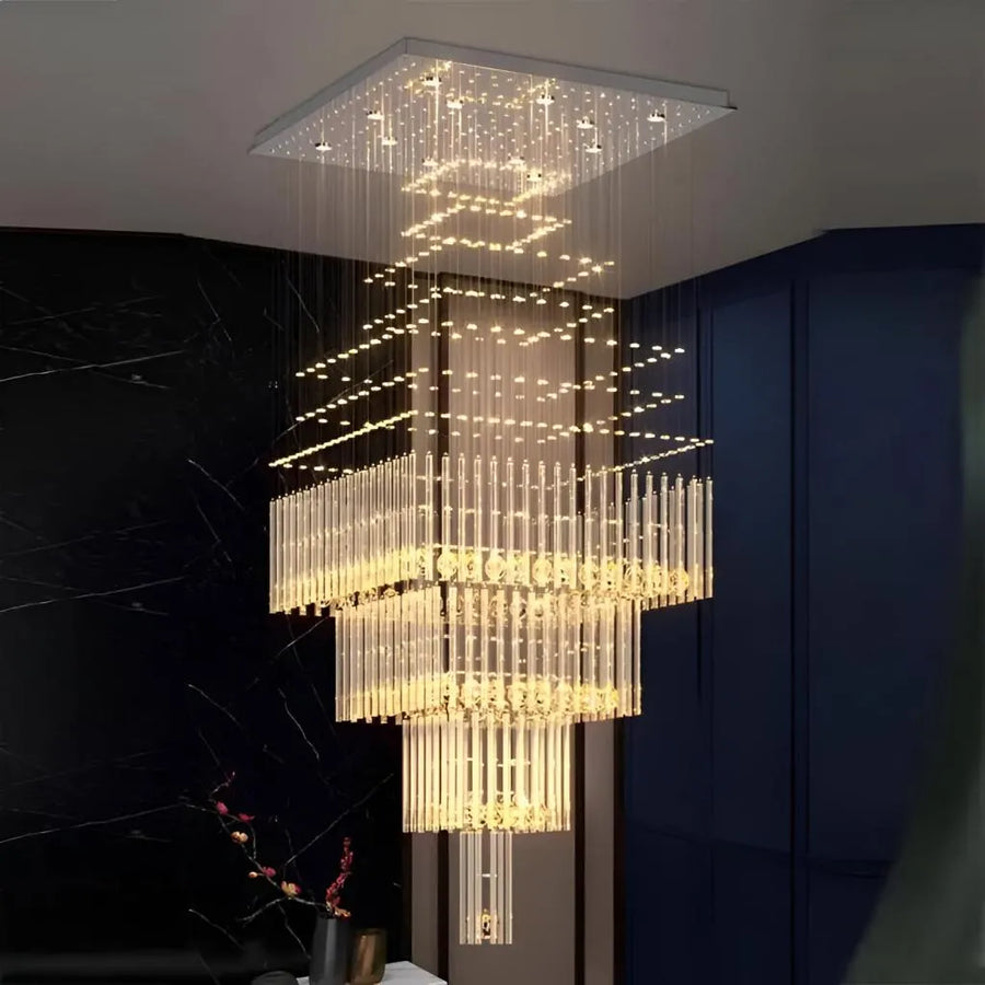 Crystal Chandelier LED 80W Conti Gold 60cm