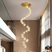 Ismini Gold LED Crystal Chandelier