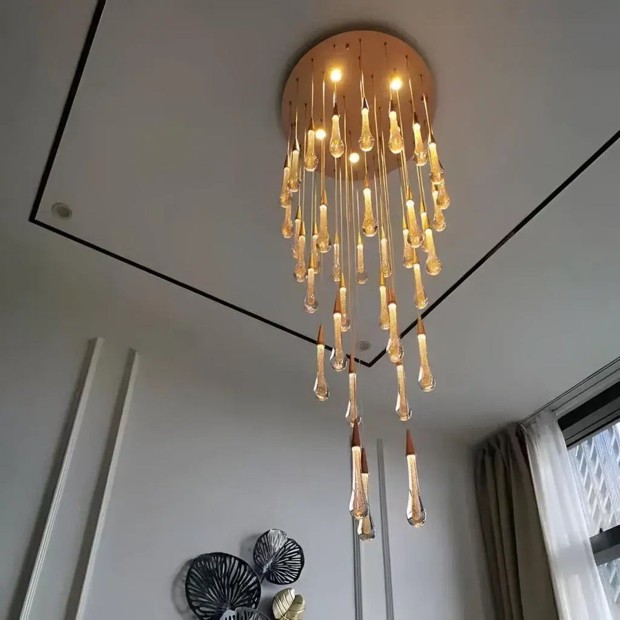 Crystal Chandelier LED 60W Justinian Diameter 60cm Gold