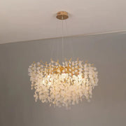 WALTZ Serenade Crystal Chandelier, 12x G9, Gold, 80cm, Adjustable Height