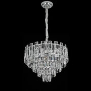 Nelson Crystal Chandelier 7x E27 Silver