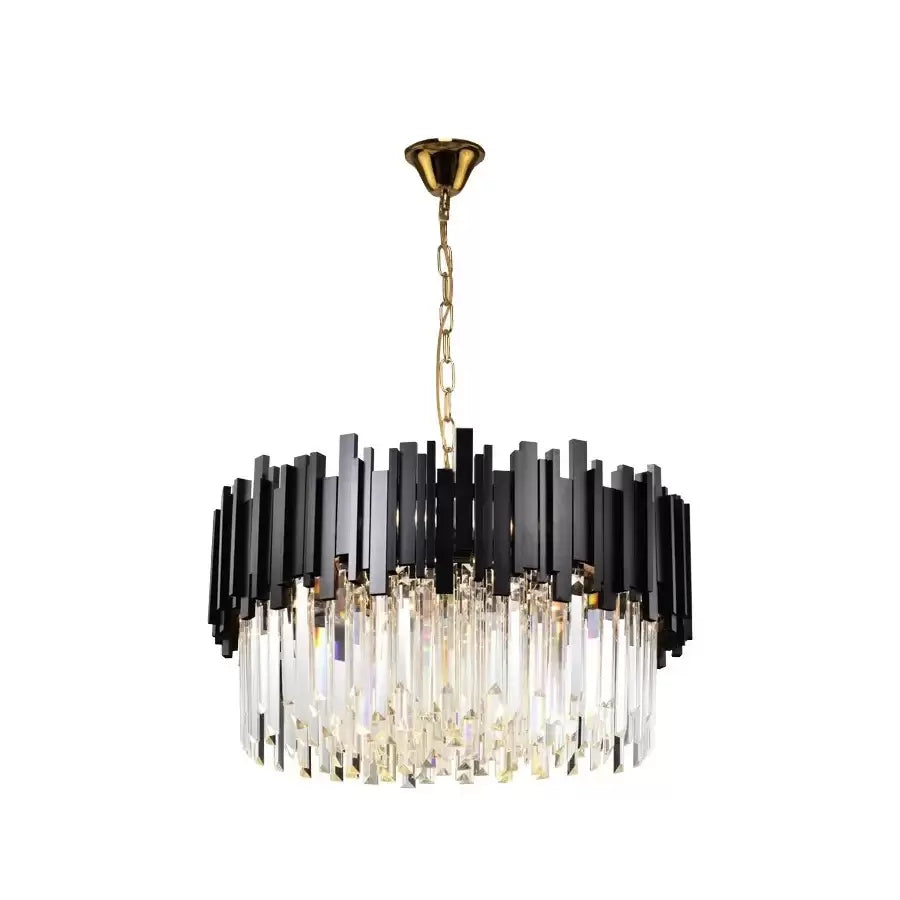 BLOIS Crystal Chandelier 10x E27 Black Gold