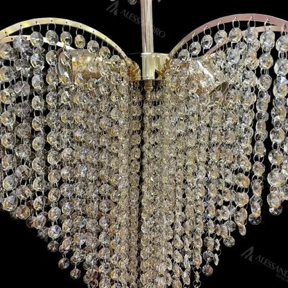 Soner Crystal Chandelier 4x E27 Gold 