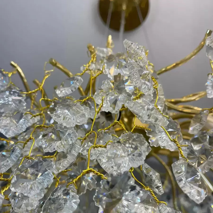Sutton Crystal Chandelier 5x E14 Gold