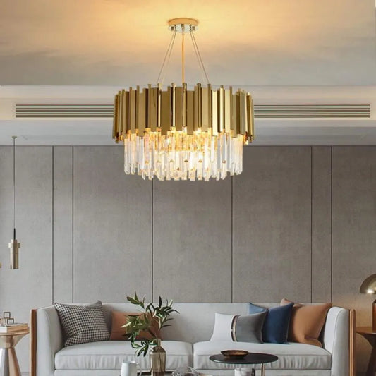 Diego chandelier, 49cm diameter, 5x E14 gold, adjustable height