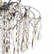 EGO Crystal Chandelier 5x E27, Diameter 47cm, Glossy Chrome 