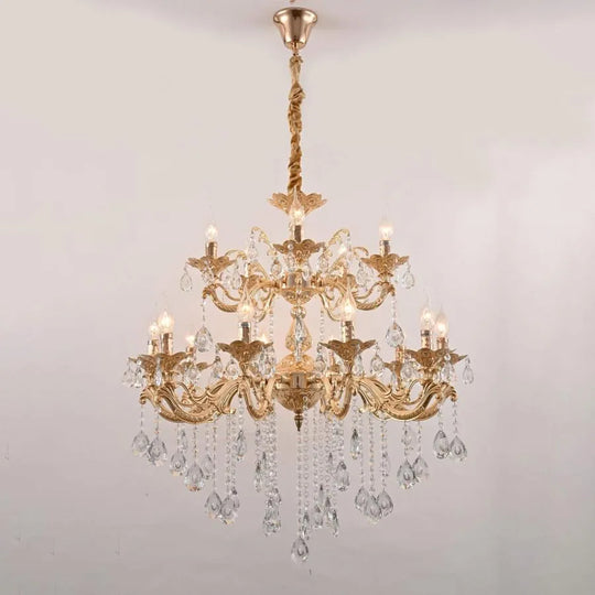 Candelabra Hasan 15x E14 Gold Classic Candelabra Default Title Alessandro Design